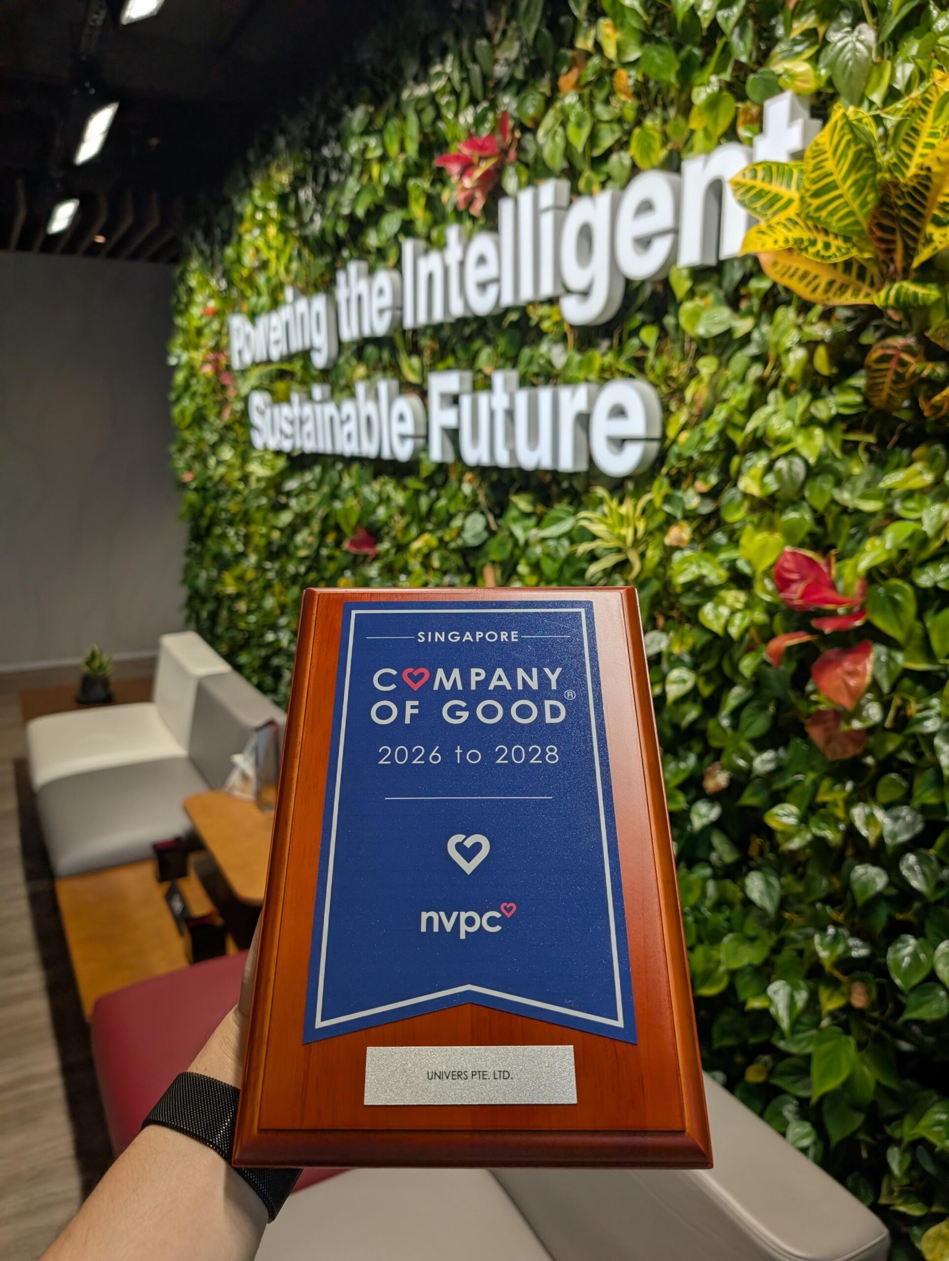 Univers Named a Company of Good by Singapore's NVPC